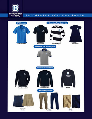 BridgePrep Academy's 2026-2027 school uniforms can now be purchased at Ibiley Uniforms!